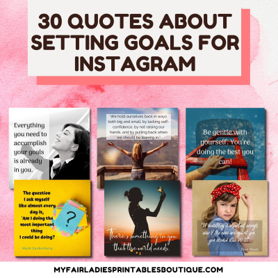 30 Quotes about Setting Goals for Instagram -  royalty-free photos, motivational quotes, social media graphics, instagram graphics