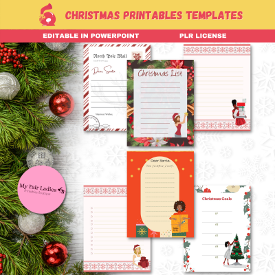 6 Christmas Lists and Letters to Santa Templates