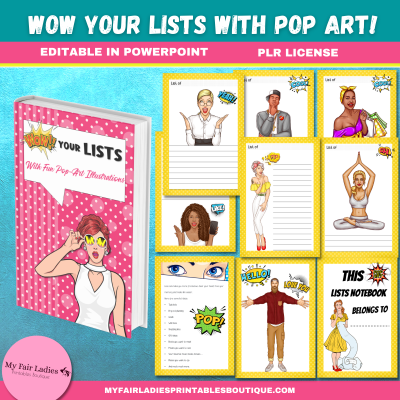 Wow Your Lists with Pop Art!!!