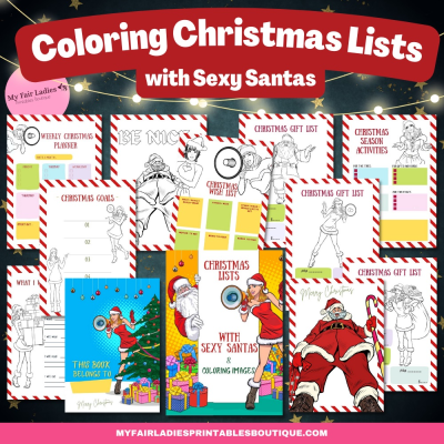 Coloring Christmas Lists with Sexy Santas